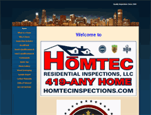 Tablet Screenshot of homtecinspections.com